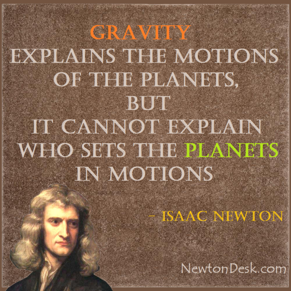 Gravity Explains The Motions