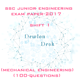 SSC Junior Engineer Exam Paper 2017 Shift-1 (Mechanical Engineering)
