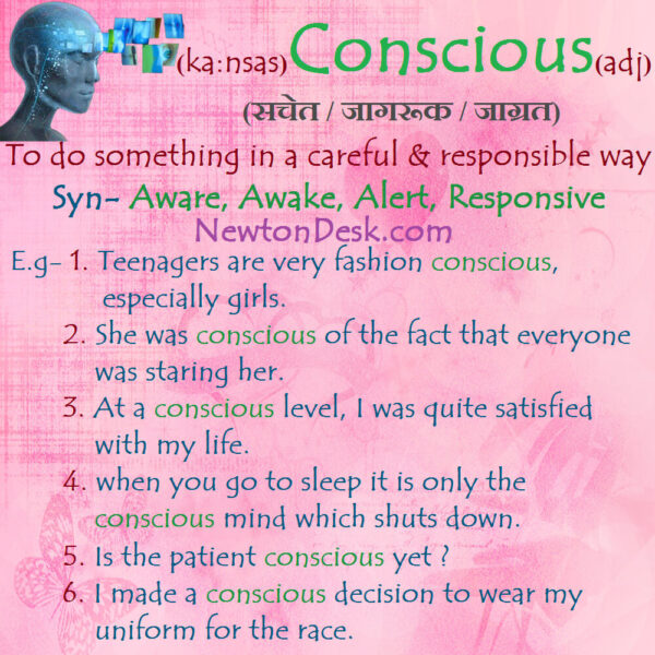 Conscious Meaning – To Do Something In A Careful & Responsible Way