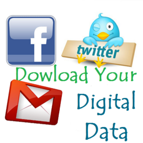 Download Your All Facebook, Twitter and Gmail Data With One Click