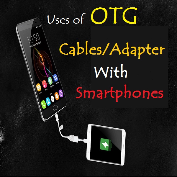 use of cable or adapter for smartphone charging