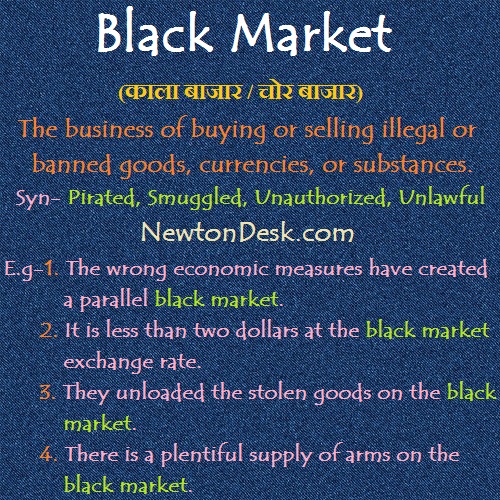 Black Market – Buy or Sell Illegal or Banned Goods