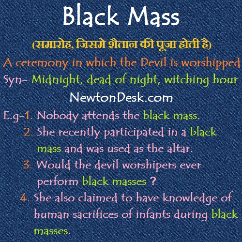 Black Mass – Ceremony In Which The Devil Is Worshipped