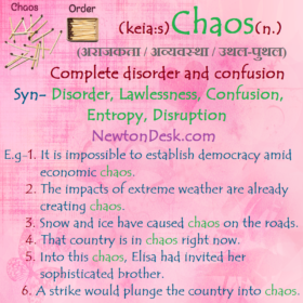 Chaos Meaning – Complete Disorder And Confusion
