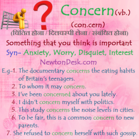 Concern Meaning – Something That You Think Is Important