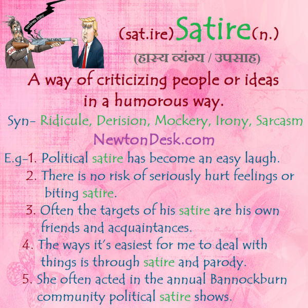 Satire – A Way of Criticizing People or Ideas In A Humorous Way