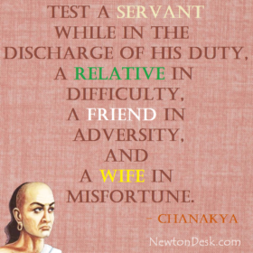 Test A Servant Relative Friend And Wife By Chanakya