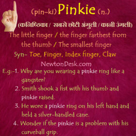 Pinkie – The Finger Farthest From The Thumb