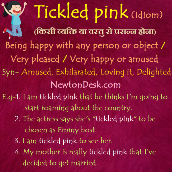 Tickled Pink – Being Happy With Any Person or Object