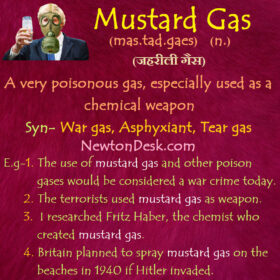Mustard Gas Meaning – A Very Poisonous Gas