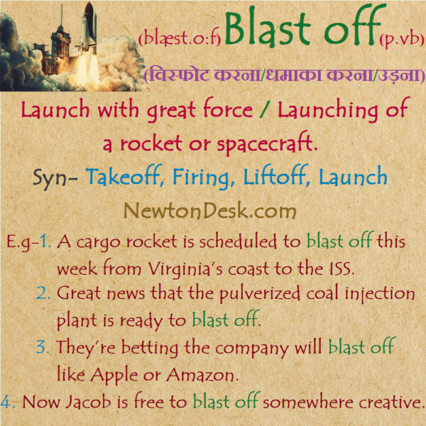 Blast off Meaning – Launch with Great Force