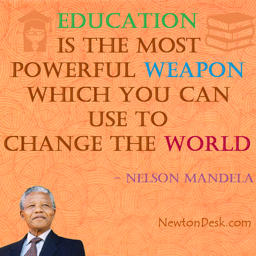 education is the most powerful weapon quote