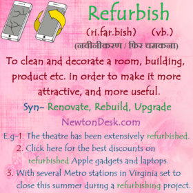 Refurbish Meaning – Redecorate And Renovate something