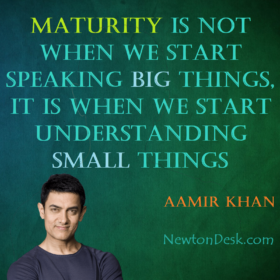 Maturity Is Understanding Small Things