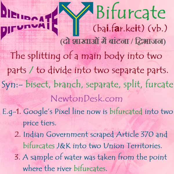 Bifurcate Meaning – To Divide Into Two Separate Parts
