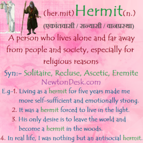 Hermit Meaning – A Person Who Lives Alone And Away From Society