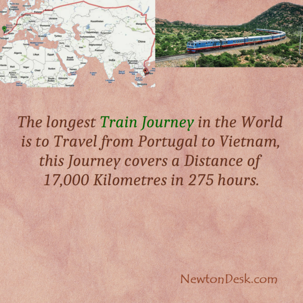 Longest Travel From Portugal to Vietnam By Train