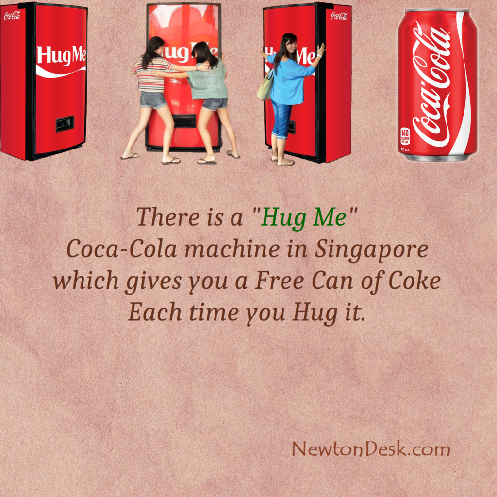 coke hug machine