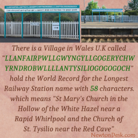 Llanfairpwllgwyngyll In Wales – The Longest Railway Staion Name