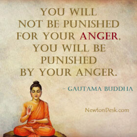 You Will Not Be Punished For Your Anger – Gautama Buddha Quotes