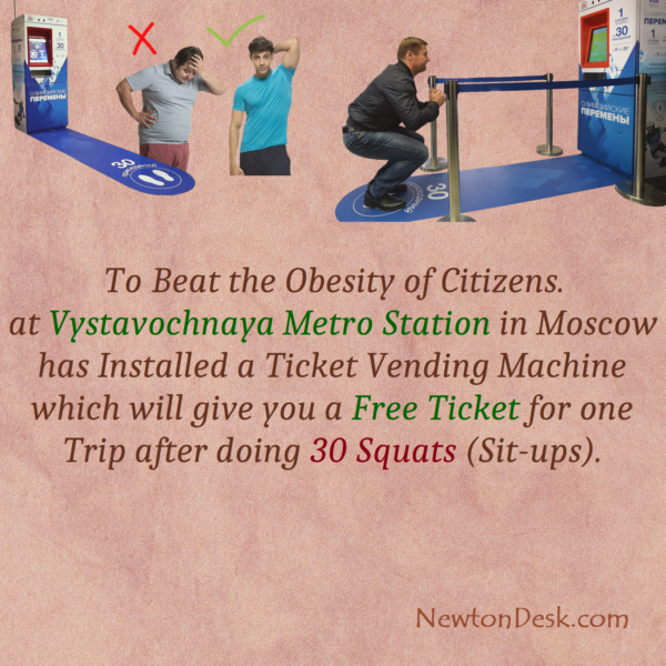 30 Squats Will Get You A Free Train Ticket In Moscow Metro Stations