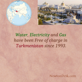 Water, Electricity & Gas Free In Turkmenistan Since 1993