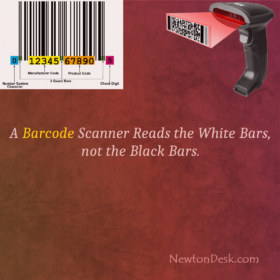 Barcode Scanner Reads The White Space of Between Black Bars