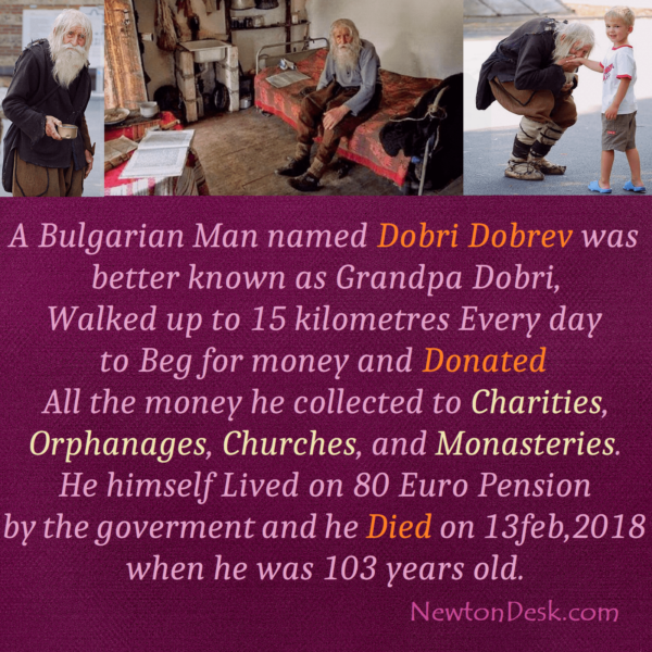 Dobri Dobrev As Grandpa Dobri Begging For Donate Money To Charities