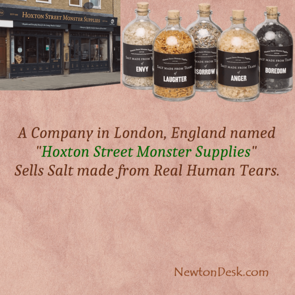 Hoxton Street Monster Supplies Sells Human Tears Salt In London