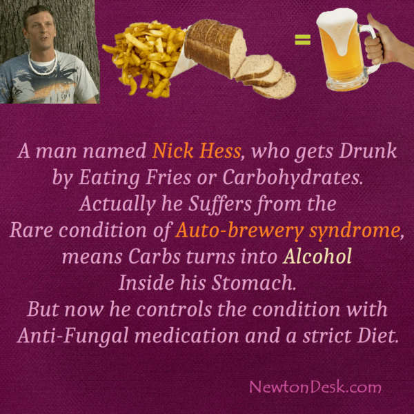 Nick Hess Gets Drunk By Eating Fries or Carbs