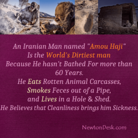 84 Year Old Iranian Man Amou Haji Is The World’s Dirtiest Man