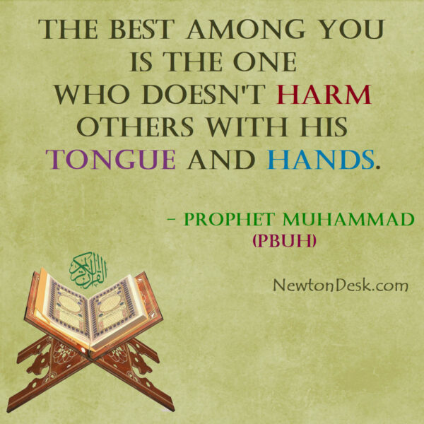 Doesn’t Harm Others With Your Tongue And Hands