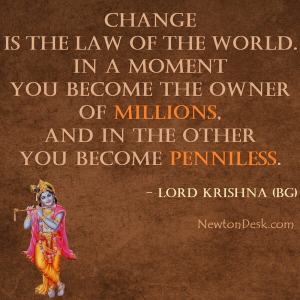 Change Is The Law of The World By Shri Krishna