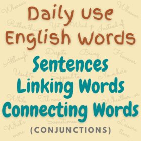Daily Use Effective English Conversation Words List In Hindi