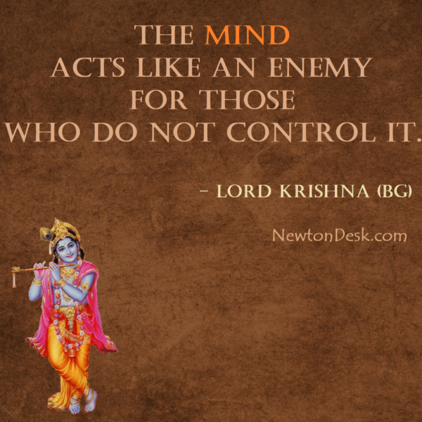 The Mind Acts Like An Enemy - Bhagavad Gita | Krishna Quotes