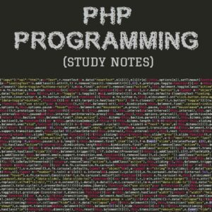 php programming language study notes pdf